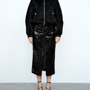 Zara sequin skirt size M